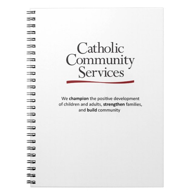 Catholic Community Services Spiral Notebook (Front)