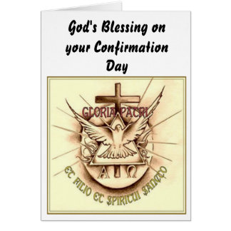 Catholic Confirmation Card
