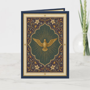 Catholic Confirmation Holy Spirit Dove Congratulat Holiday Card