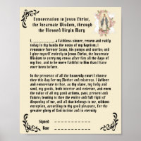 Catholic Consecration Prayer to Jesus Virgin Mary