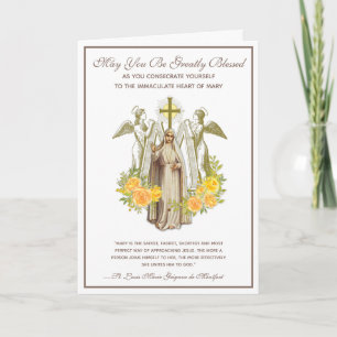 Catholic Consecration to Immaculate Mary Religious Card