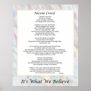 Catholic Creed Poster Choose your Size