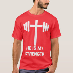 Catholic Design with Crucifi Lifting Gym Fitness B T-Shirt