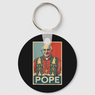 Catholic Election Pope Leo Xiv Christian Pope Robe Key Ring
