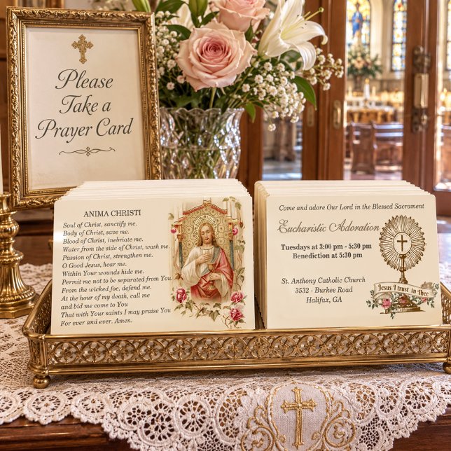 Catholic Eucharistic Adoration Jesus Prayer Enclosure Card (Creator Uploaded)