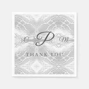 Catholic Faux-Satin Monogrammed  Napkin
