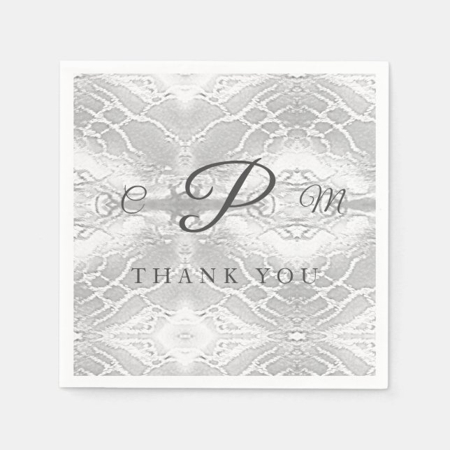 Catholic Faux-Satin Monogrammed  Napkin (Front)