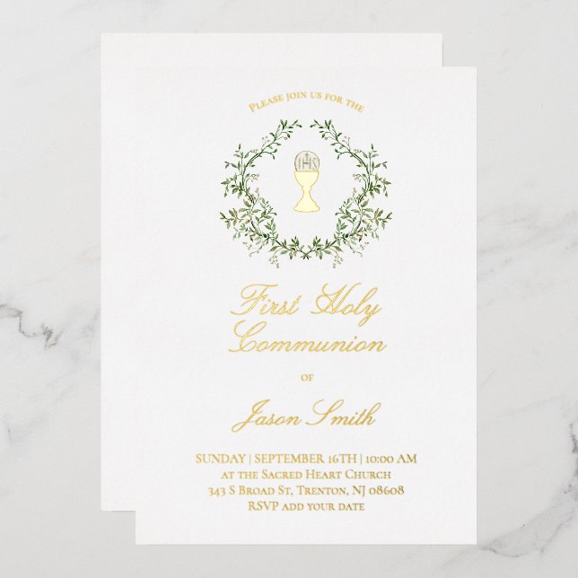 Catholic First Holy Communion (Front/Back)