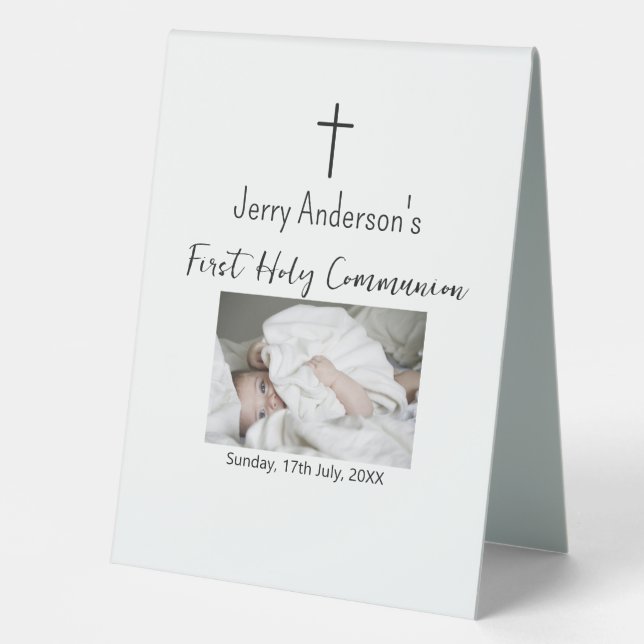 Catholic first holy communion simple QR minimal (Front)