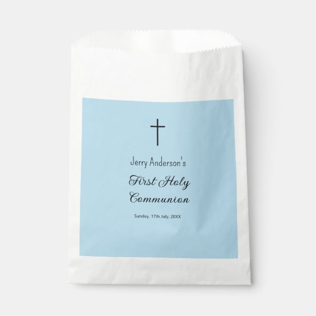Catholic first holy communion simple QR minimal Favour Bags (Front)