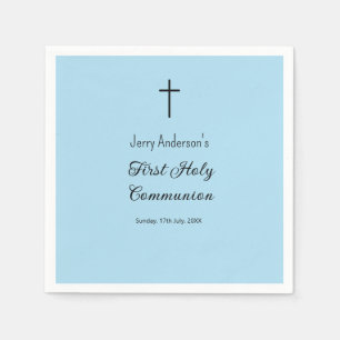 Catholic first holy communion simple QR minimal Napkin