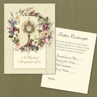 Catholic Floral Spiritual Bouquet Holy Cards