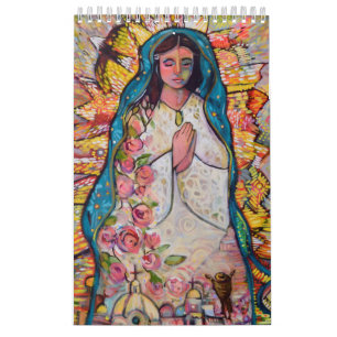 Catholic Folk Art Calendar by Jen Norton