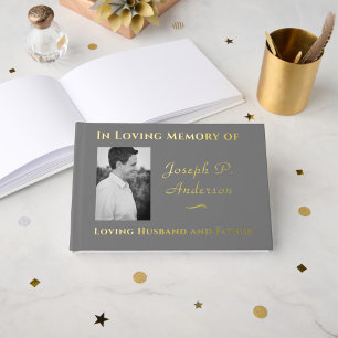Catholic Funeral Guest Book