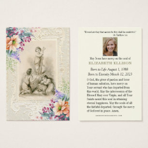 Catholic Funeral Jesus Prayer Memorial Card