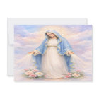 Catholic Funeral Mary Memorial Prayer Holy Card