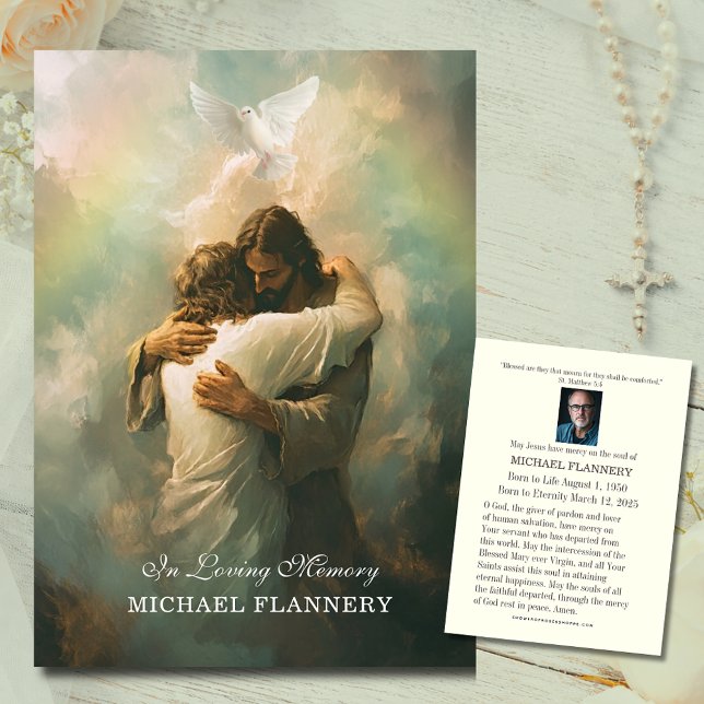 Catholic Funeral Memorial Jesus Prayer Card (Creator Uploaded)