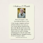 Catholic Funeral Memorial Prayer Holy Card