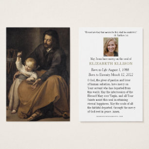 Catholic Funeral Memorial Prayer St. Joseph