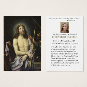Catholic  Funeral Prayer Memorial Prayer Card