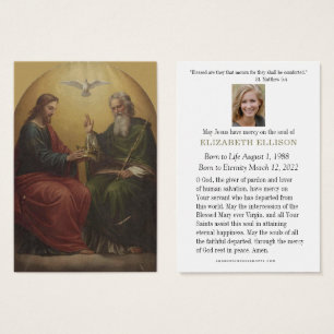Catholic  Funeral Prayer Memorial Prayer Card