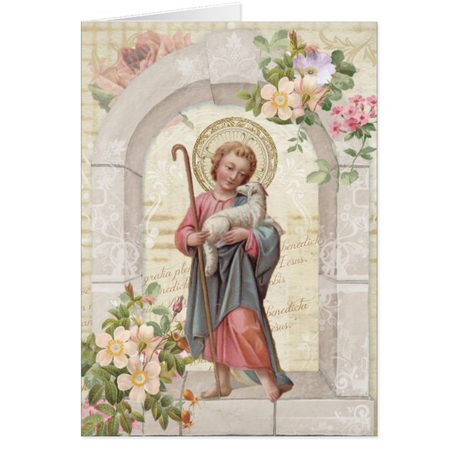 Catholic Funeral Sympathy Holy Card Thank You (Front)