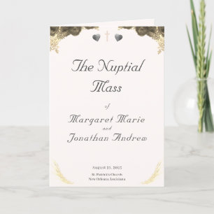 Catholic Grace Wedding Program Programme