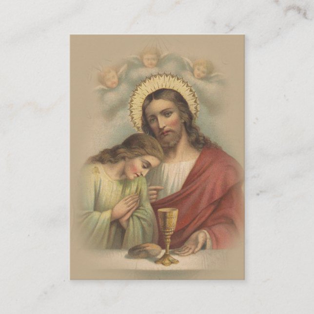 Catholic Holy Card Remembrance 1st Holy Communion (Front)