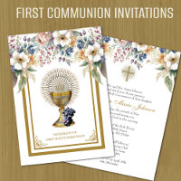 Catholic Holy Communion Floral Eucharist