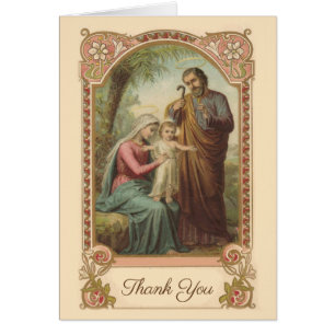 Catholic Holy Family Funeral Condolence Thank You
