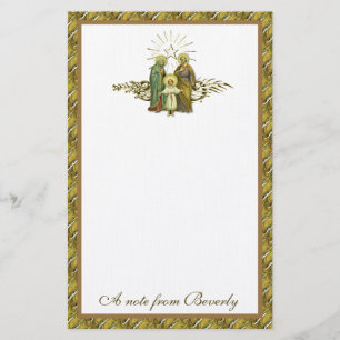 Catholic Holy Family Jesus Mary Joseph Religious S Stationery
