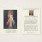Catholic Jesus Divine Mercy Funeral Prayer Card