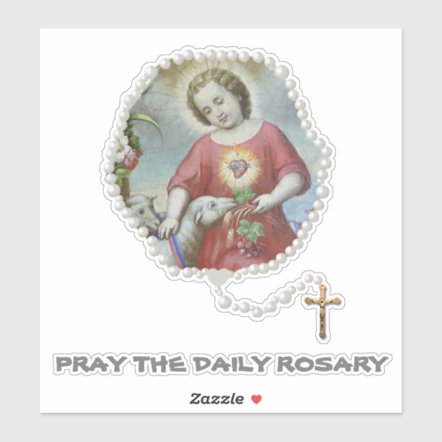 Catholic Jesus Lamb Holy Rosary Religious (Sheet)