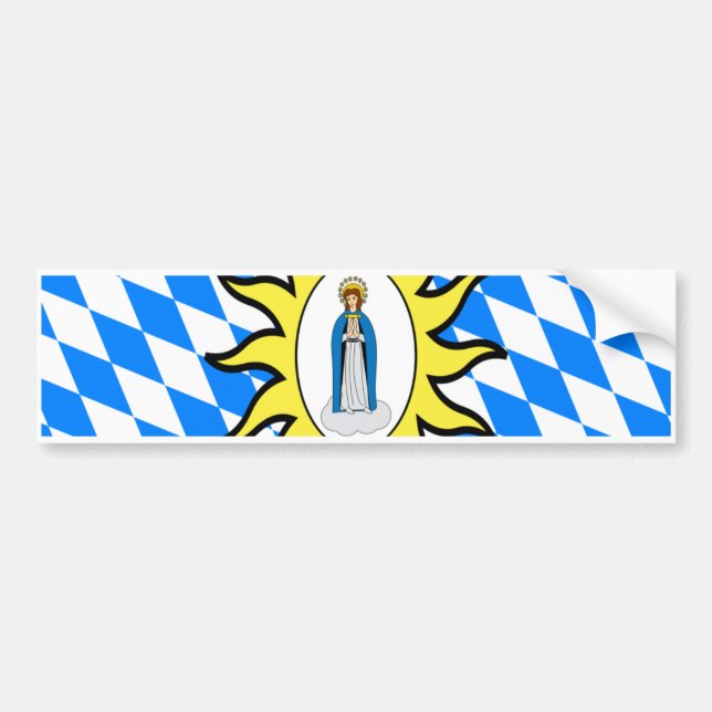 Catholic League Flag 30 Years War Mary Gift Mother Bumper Sticker (Front)