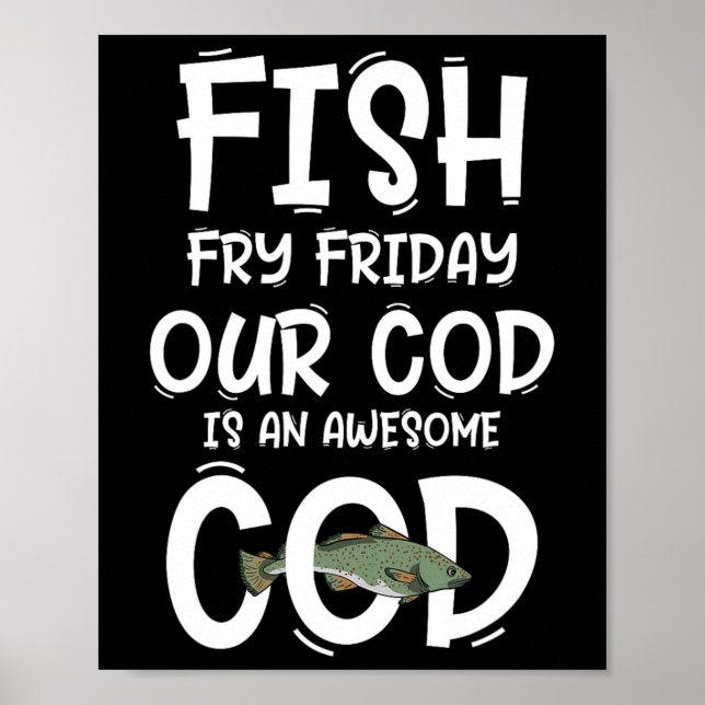 Catholic Lent And Easter Christian Lenten Fish Fry Poster (Front)