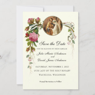 Catholic Marriage Blessing Convalidation Wedding Save The Date
