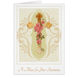 Catholic Mass Memorial Offering Card