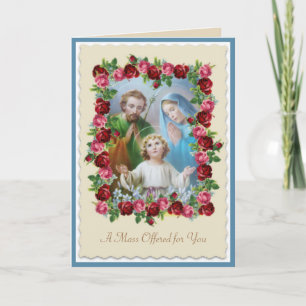 Catholic Mass Offering Card