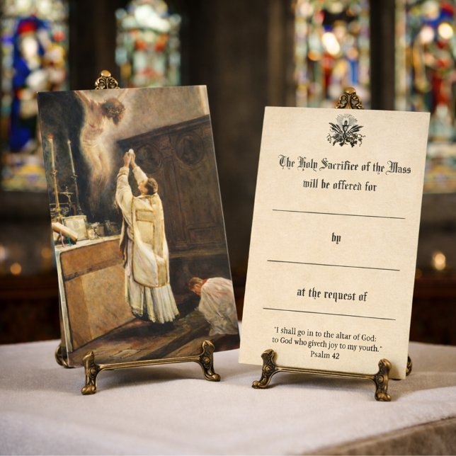 Catholic Mass Offering  Jesus Holy Cards (Creator Uploaded)