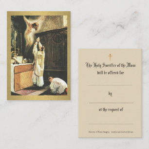 Catholic Mass Offering Prayer Holy Cards