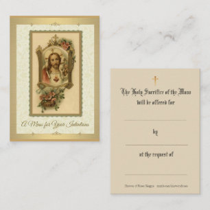 Catholic Mass Offering Prayer Holy Cards