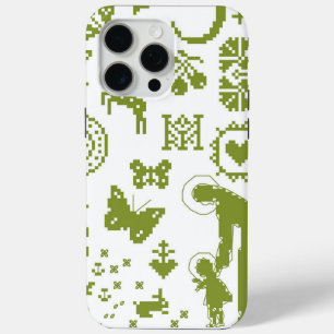 Catholic Mother of Our Creator Green  iPhone 15 Pro Max Case