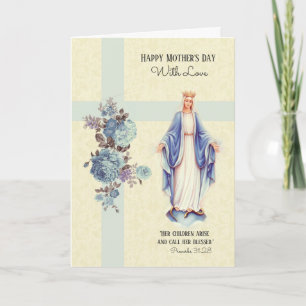 Catholic Mother's Day Religious Virgin Mary Card