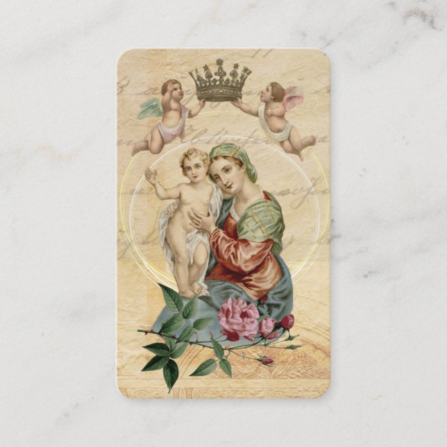 Catholic Mother's Day Remembrance Holy Card (Front)