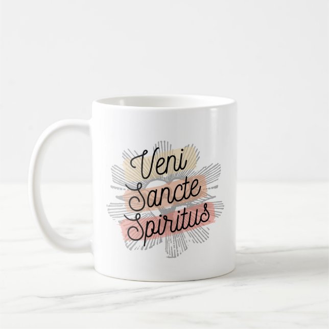 Catholic Mug Veni Sancte Spiritus Come Holy Spirit (Left)