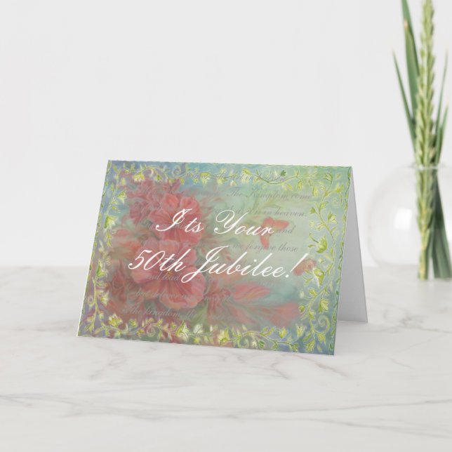 Catholic Nun 50th Jubilee Card (Front)