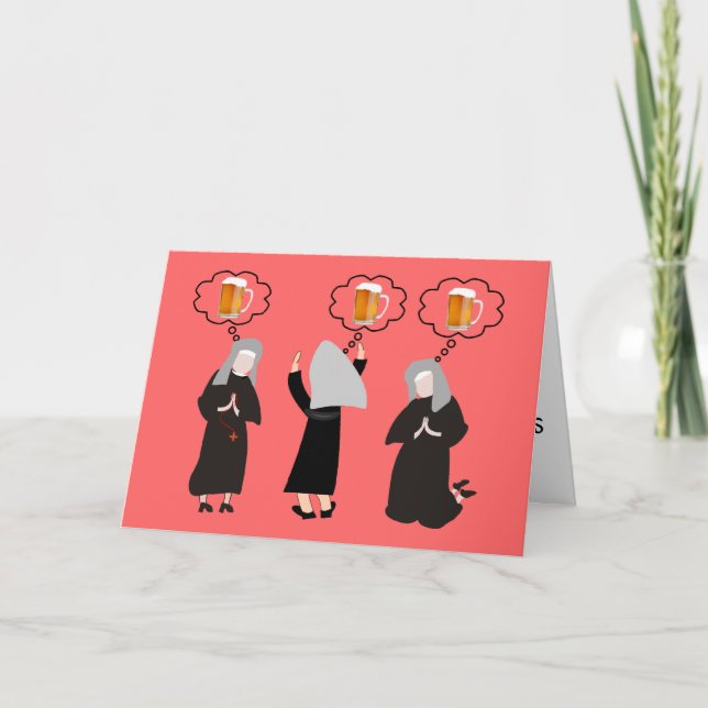 Catholic Nun Gifts~~Hilarious Card (Front)
