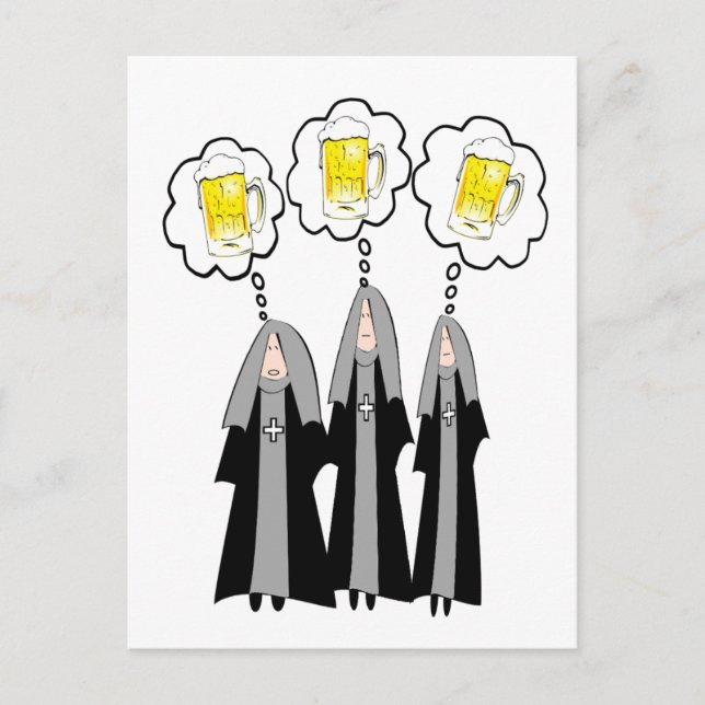 Catholic Nun Gifts~~Hilarious Postcard (Front)