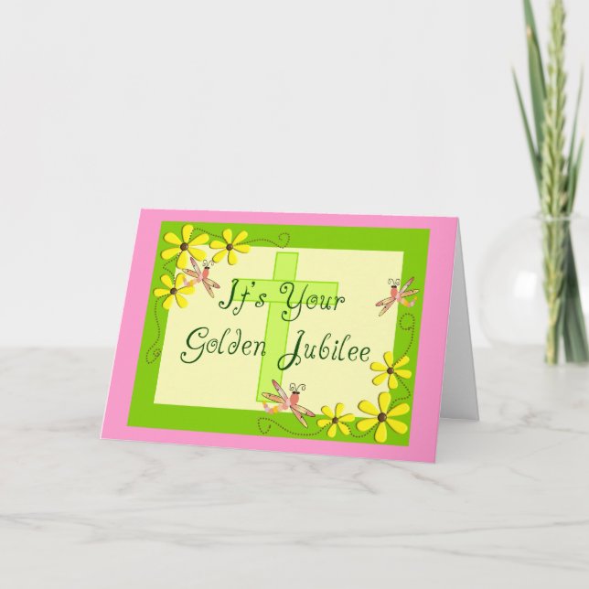 Catholic Nun Golden Jubilee Cards (Front)
