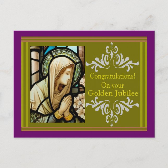 Catholic Nun "Golden Jubilee" Cards & Gifts (Front)